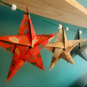 Christmas Origami Star Garland Workshop