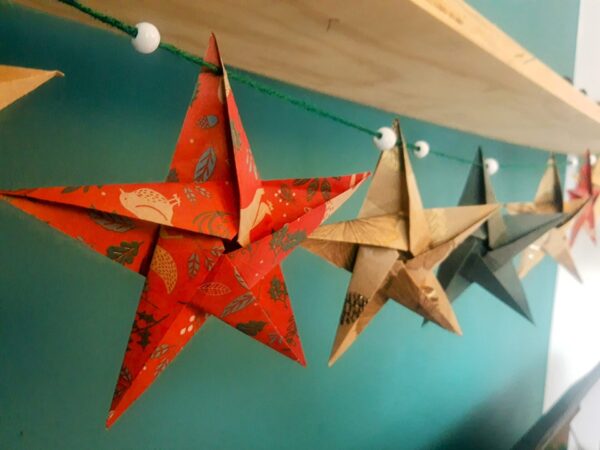 Christmas Origami Star Garland Workshop